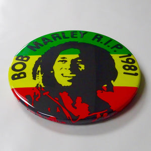 Bob Marley Giant 3D Vintage Pin Badge