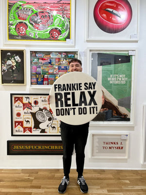 Frankie Say Relax Don't Do It!, Giant 3D Vintage Pin Badge