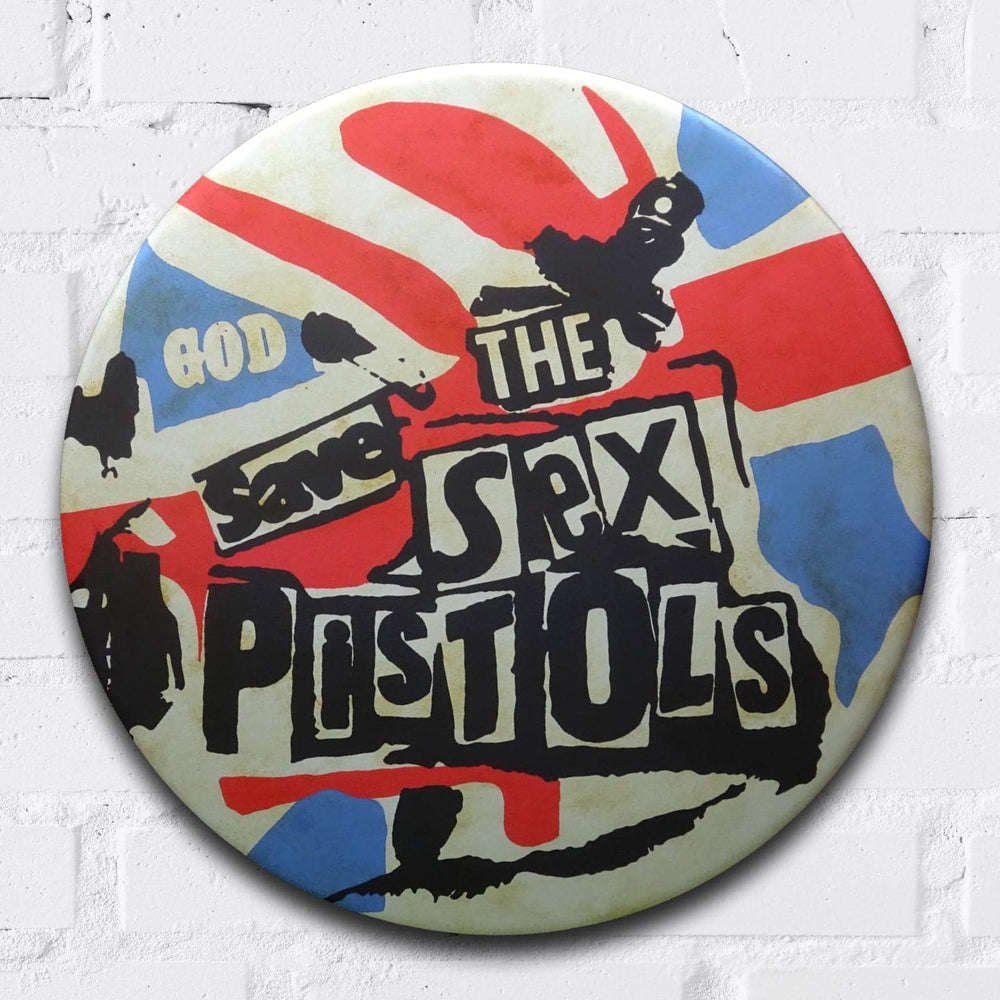 God Save The Sex Pistols, Giant 3D Vintage Pin Badge