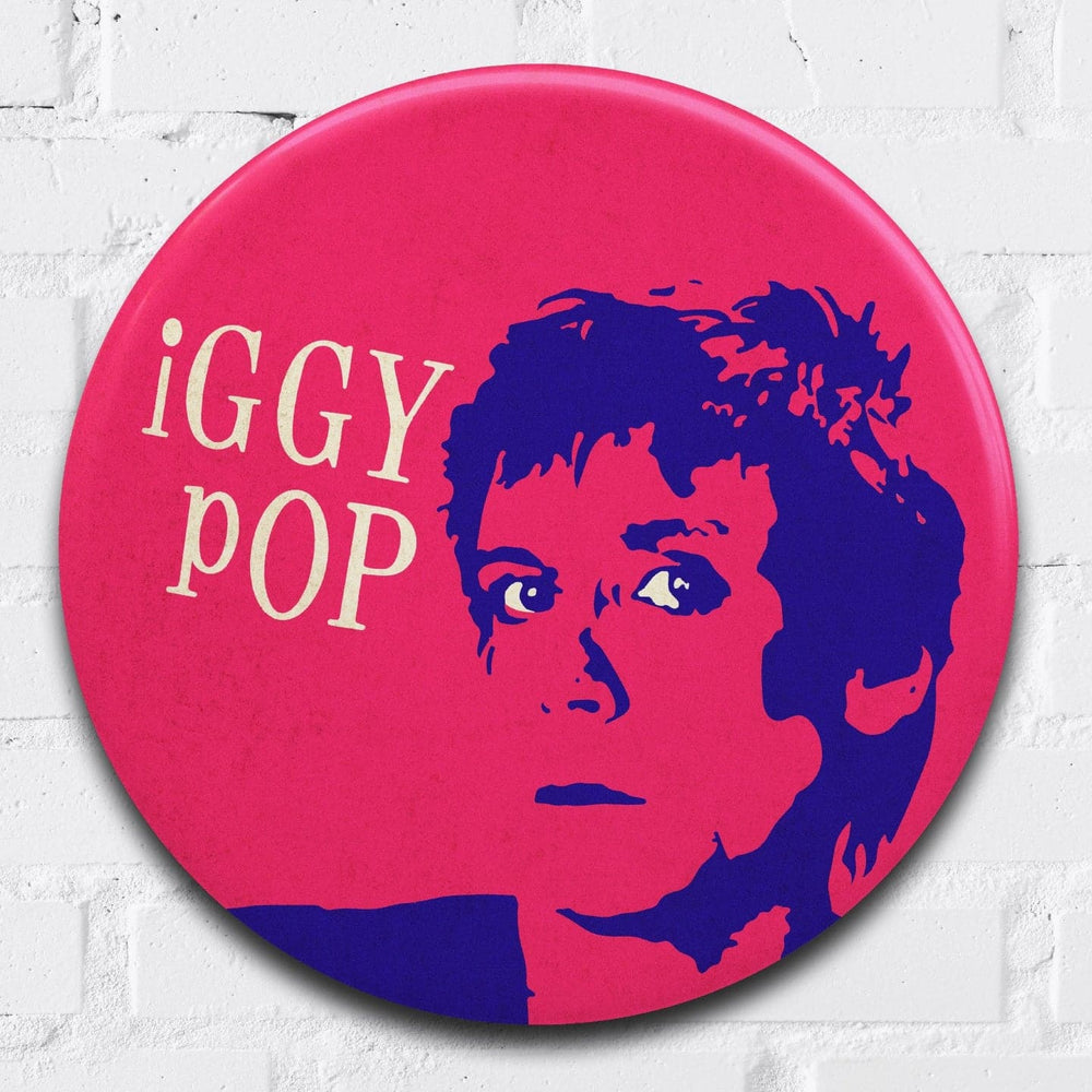 Iggy Pop, Giant 3D Vintage Pin Badge
