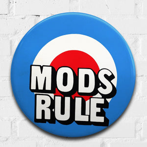 Mods Rule, Giant 3D Vintage Pin Badge