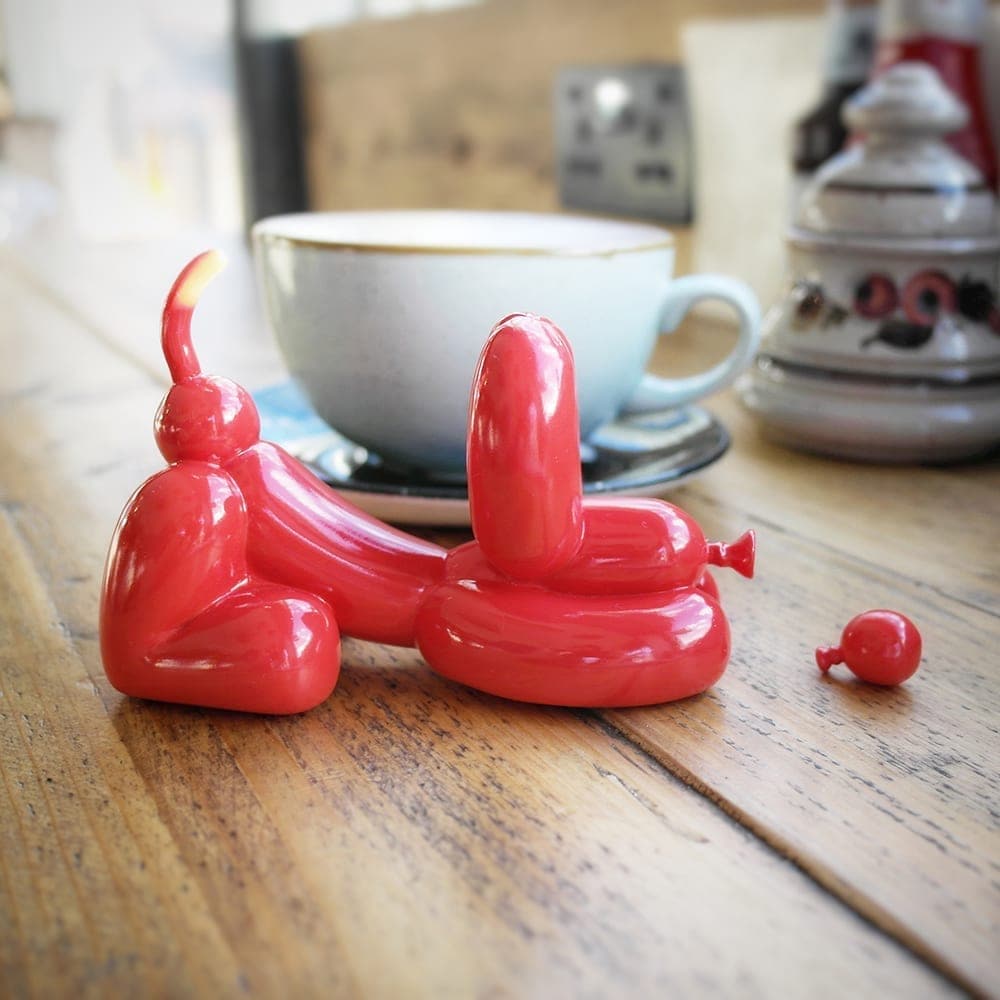 Mini Red Balloon Dog Sculpture
