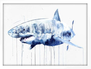 Framed Great White, Double XXL
