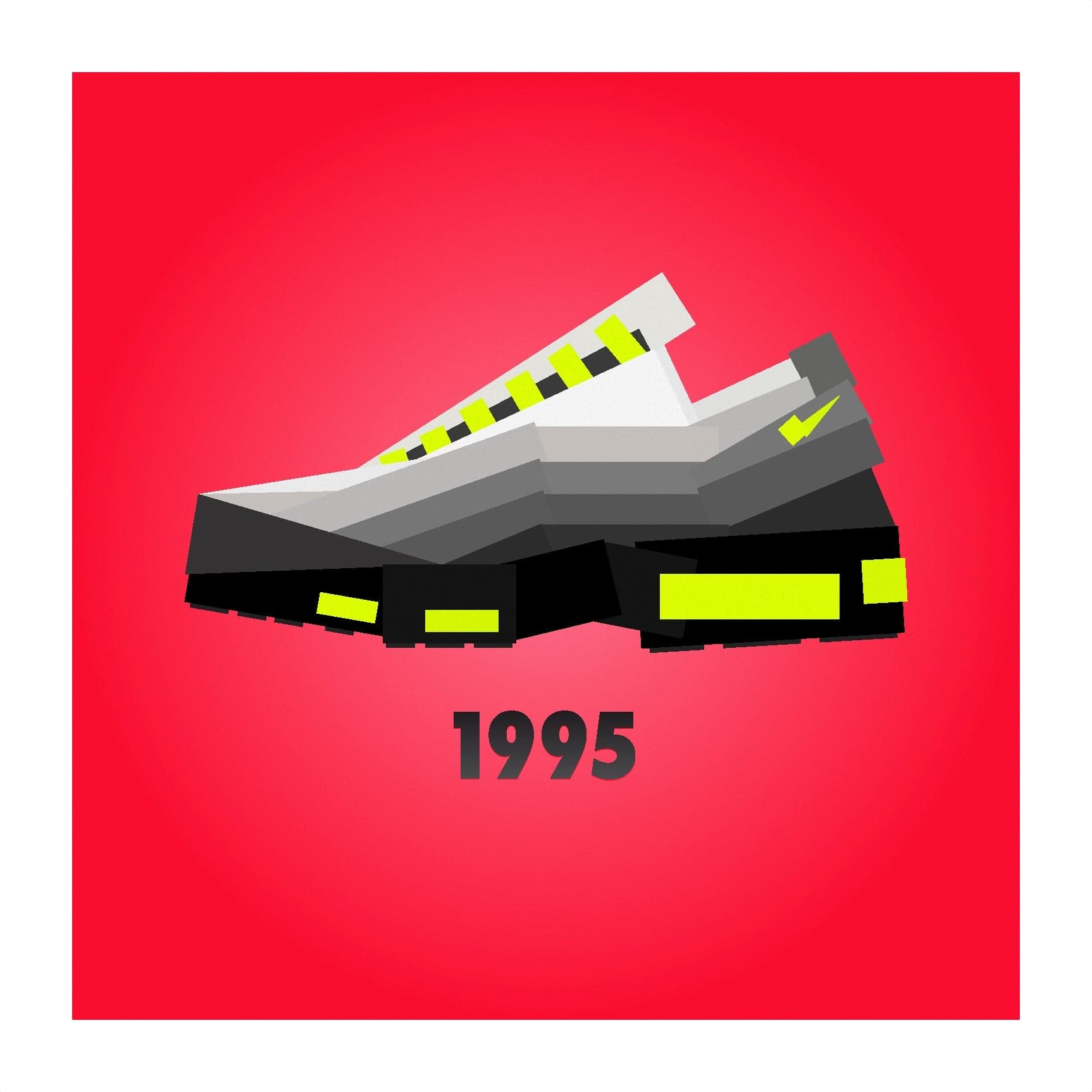 95 Neon Air Max 95 History Air Max 95 OG Neon Art Print By Jack