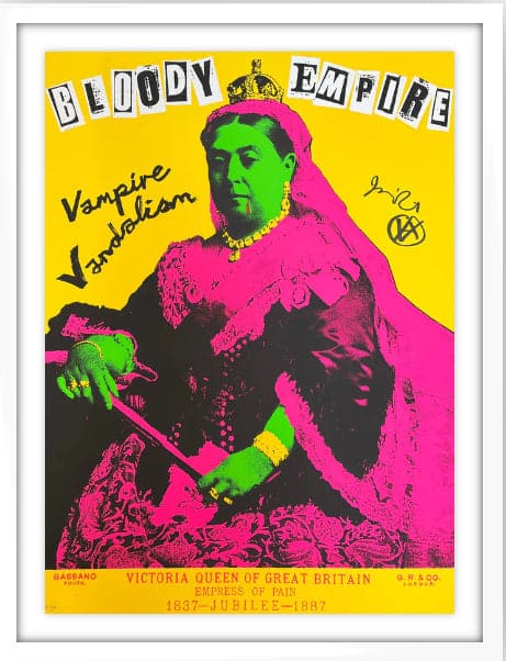 Framed Bloody Empire, Pink and Yellow Fluoro