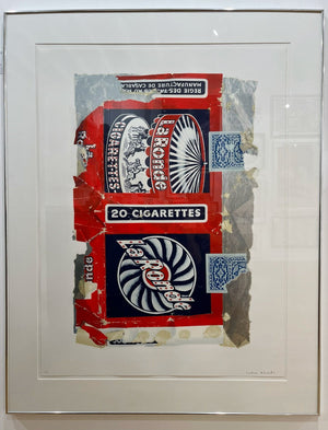 peter blake cigarette Discarded Smuggled Packet (after Sir Blake) Canvas Print SIR PETER BLAKE | 'Fag