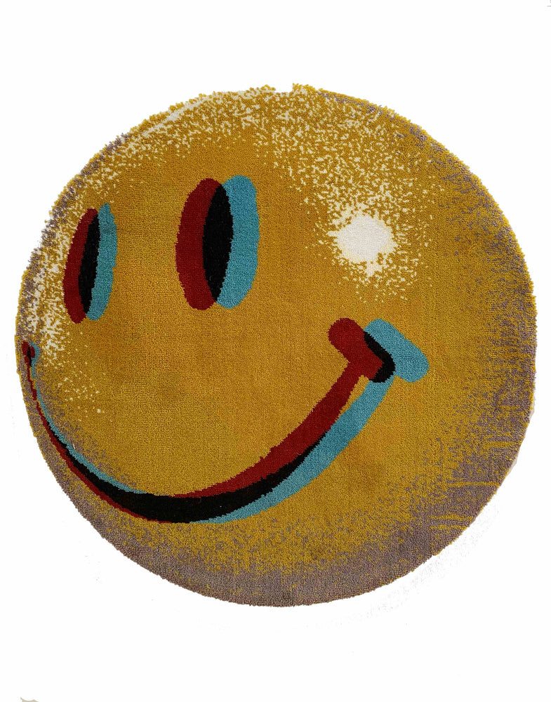 Anaglyphic Smiley Rug