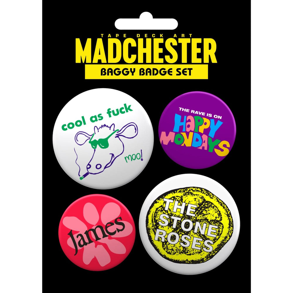 Madchester Baggy Badge Set