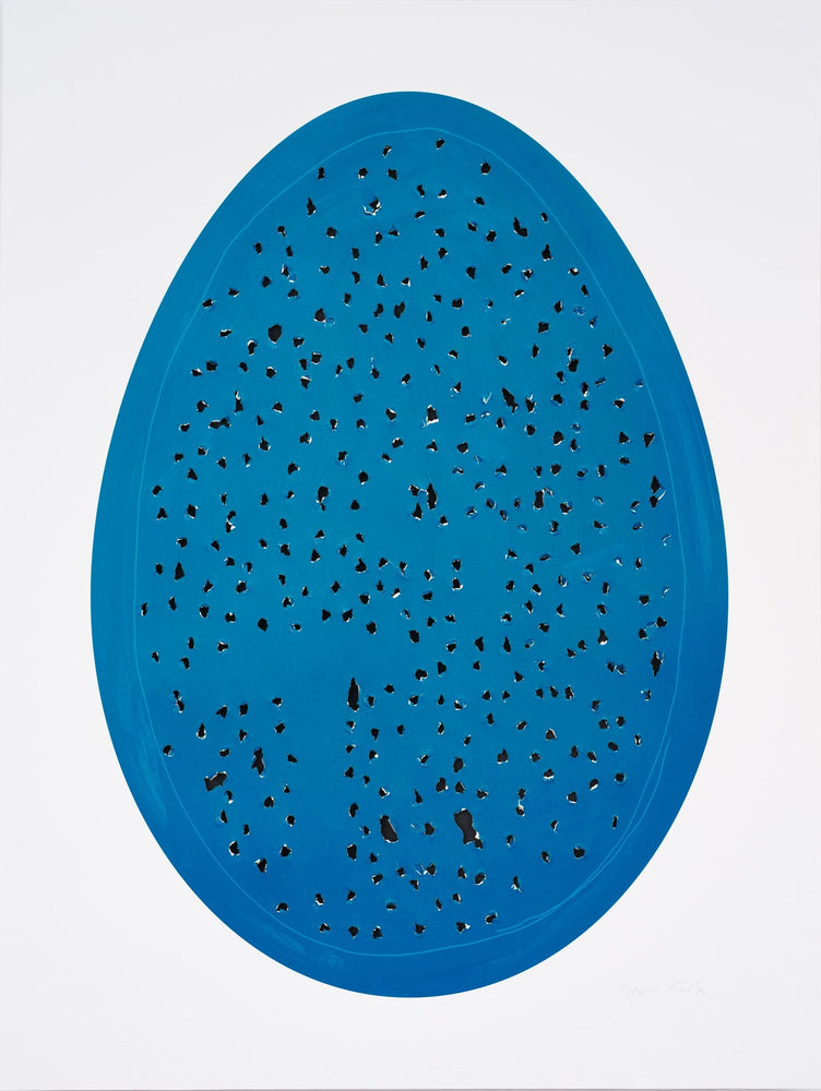 Framed Holy Eggs, Blue
