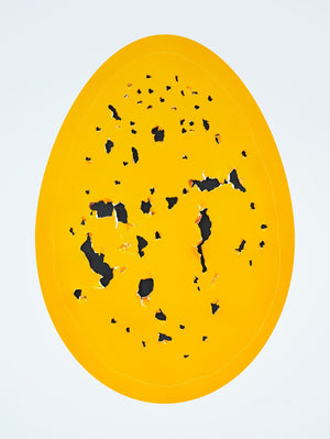 Framed Holy Eggs, Yellow