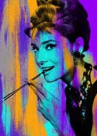 Audrey Hepburn, Large Canvas