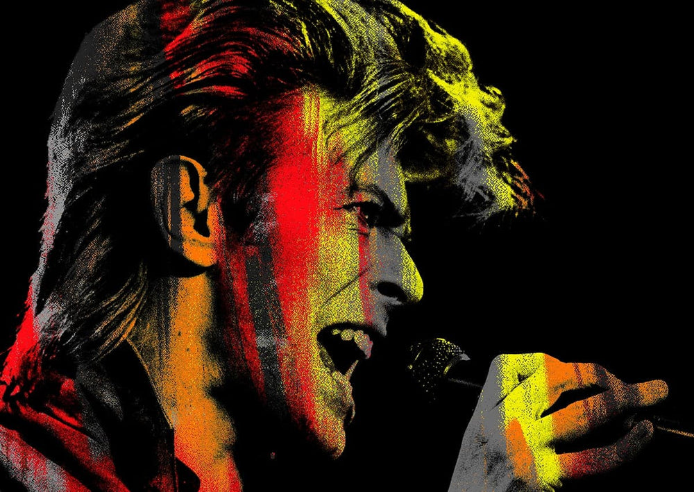 Singing Bowie, Large Canvas
