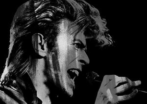Singing Bowie, Large Canvas