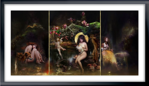 Framed Last Forest Fire Triptych