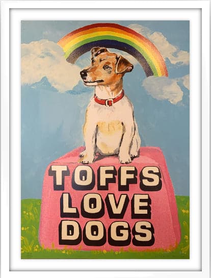 Framed Toffs Love Dogs