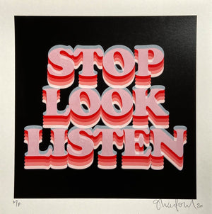 Stop Look Listen artwork by Oli Fowler 