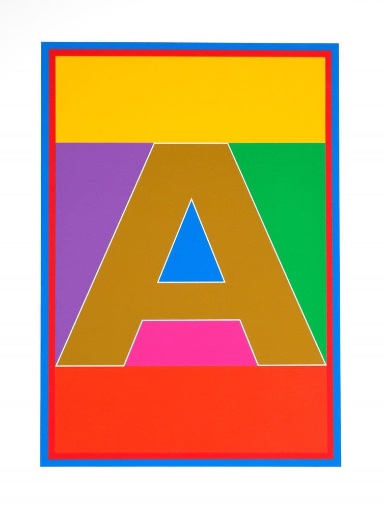 Dazzle Alphabet - A artwork by Peter Blake 