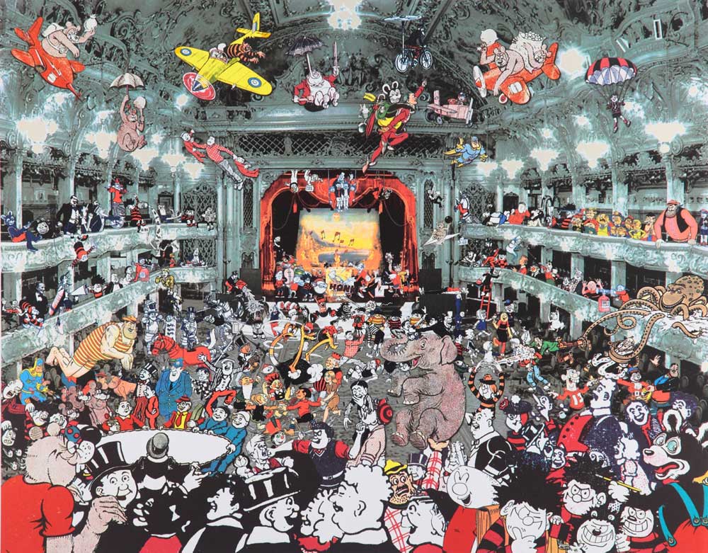 Marcel Duchamp's World Tour - DC Thomson Reunion at the Tower Ballroom Blackpool artwork by Peter Blake 