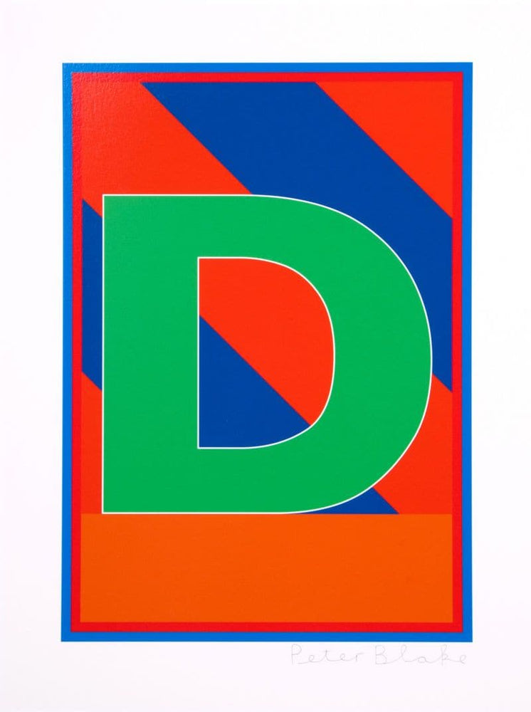 Dazzle Alphabet - D artwork by Peter Blake 