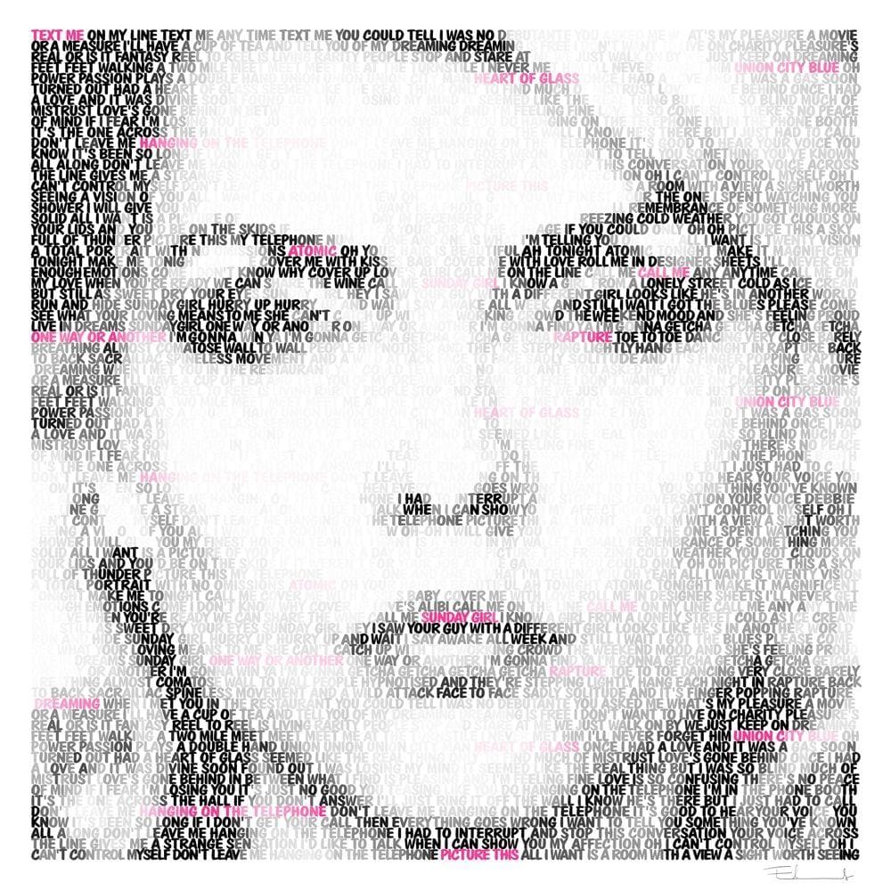 Debbie Harry Text Me, Large artwork by Mike Edwards 