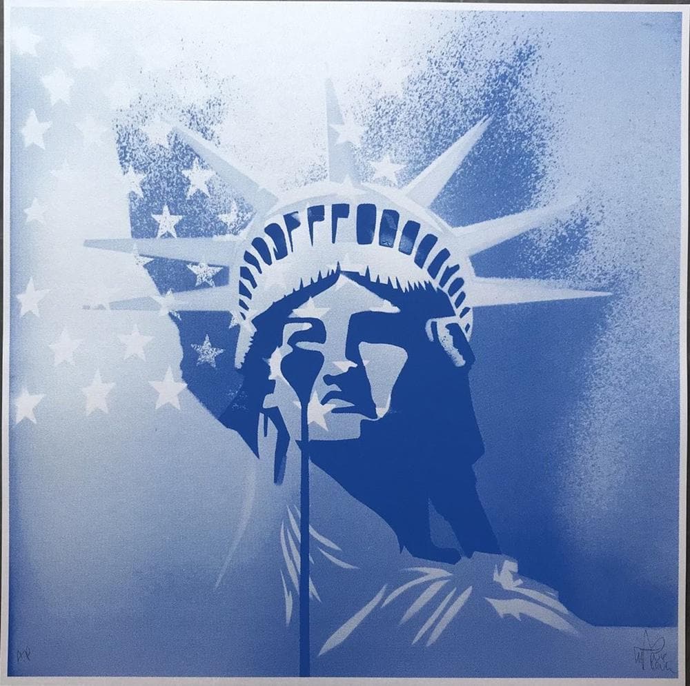 Amerika - Blue artwork by Pure Evil 