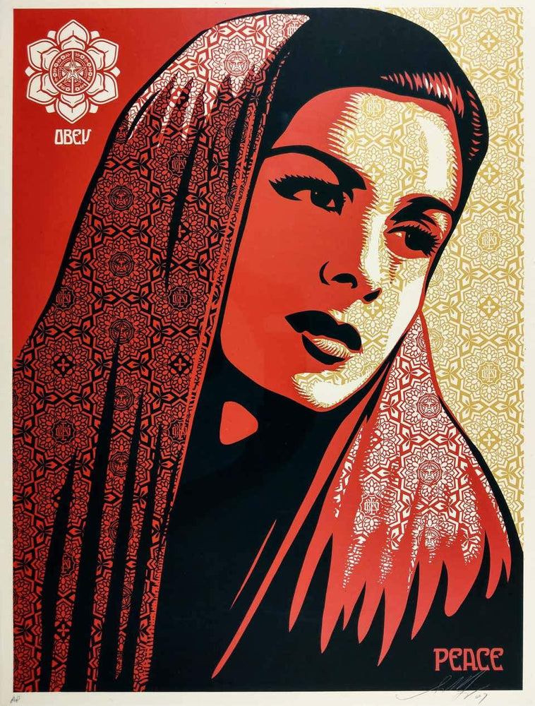 Peace Mujer artwork by Obey (Shepard Fairey) 