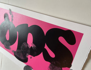 OOPS - Pink artwork by Oli Fowler 